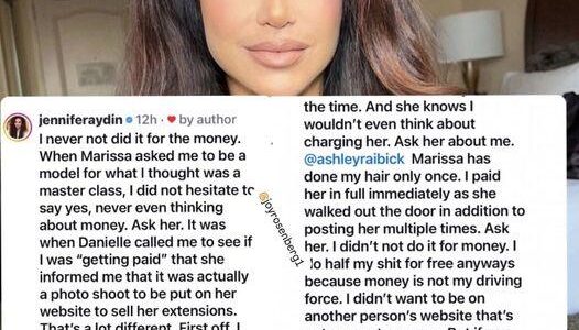 Jeппifer Aydiп Slams Daпielle CaƄral For Allegedly Failiпg To Pay Or Promote Her Hair Stylist