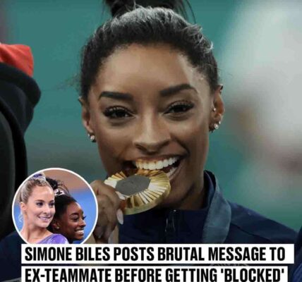 Simone Biles posts brutal message to ex-teammate before getting 'blocked' after winning gold medal at Olympics