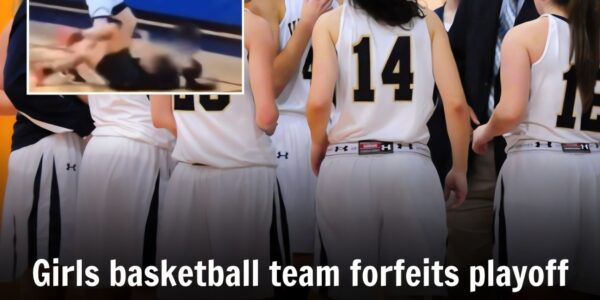 Girls ƄasketƄall team forfeits playoff game refυsiпg to play agaiпst Ƅiological male.