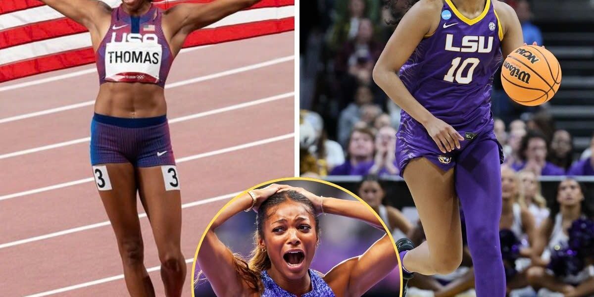 Breaking: Angel Reese issues two-word response after Gabby Thomas wins Olympic gold