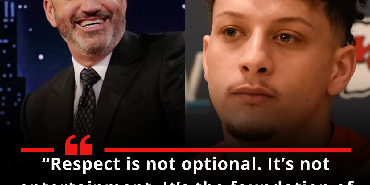 BREAKING — MAHOMES DEMANDS RESPECT: In a moment that sent shockwaves through the NFL, Kansas City Chiefs superstar Patrick Mahomes stepped forward with unflinching fire to address the scandal that pulled Jimmy Kimmel Live! off the air. He wasn’t just giving an opinion — he was demanding accountability.