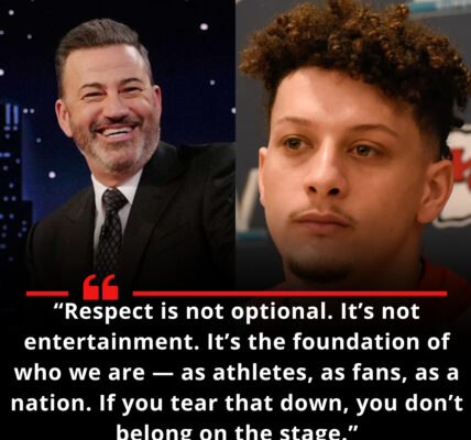 BREAKING — MAHOMES DEMANDS RESPECT: In a moment that sent shockwaves through the NFL, Kansas City Chiefs superstar Patrick Mahomes stepped forward with unflinching fire to address the scandal that pulled Jimmy Kimmel Live! off the air. He wasn’t just giving an opinion — he was demanding accountability.