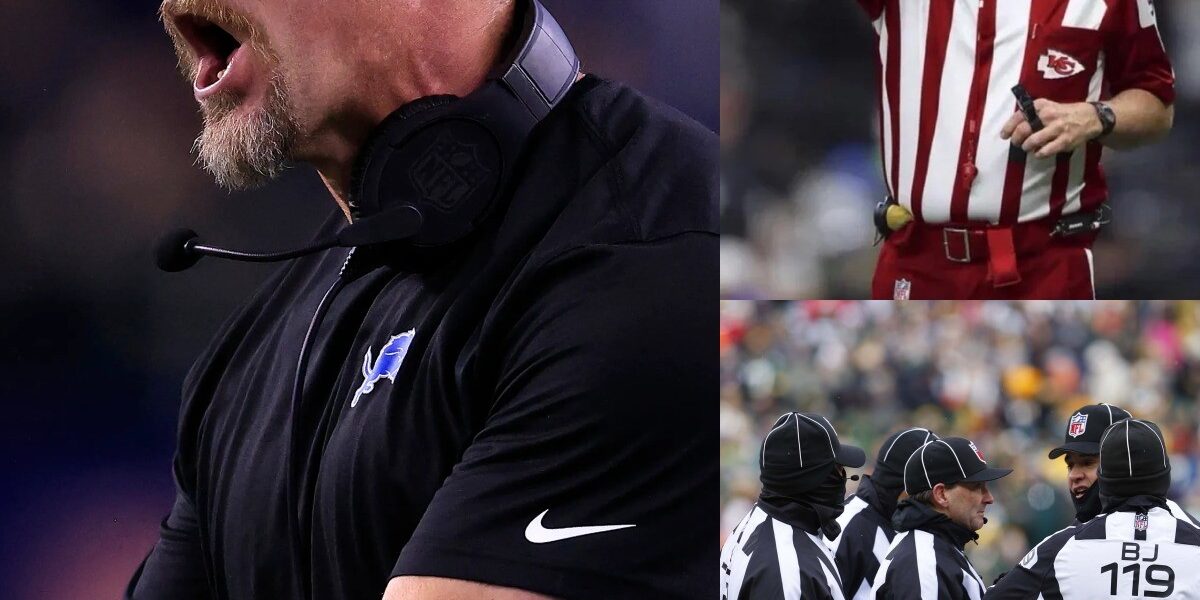 BREAKING: All four referees in the Detroit Lions-Kansas City Chiefs game have been suspended by the NFL pending an investigation, after making a series of controversial calls that seemed to favor the Chiefs while penalizing Detroit Lions at key moments. The incident has left Detroit Lions fans outraged.